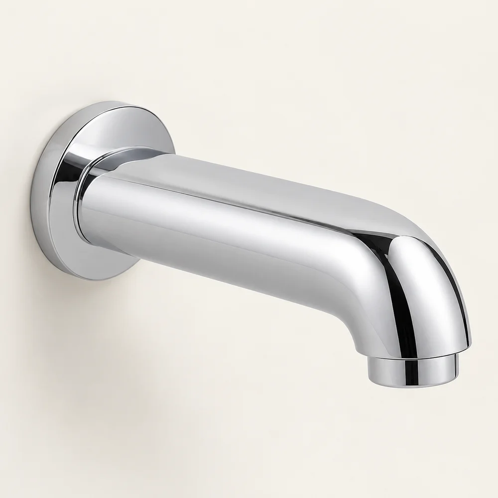 Wall-mounted bath spout
